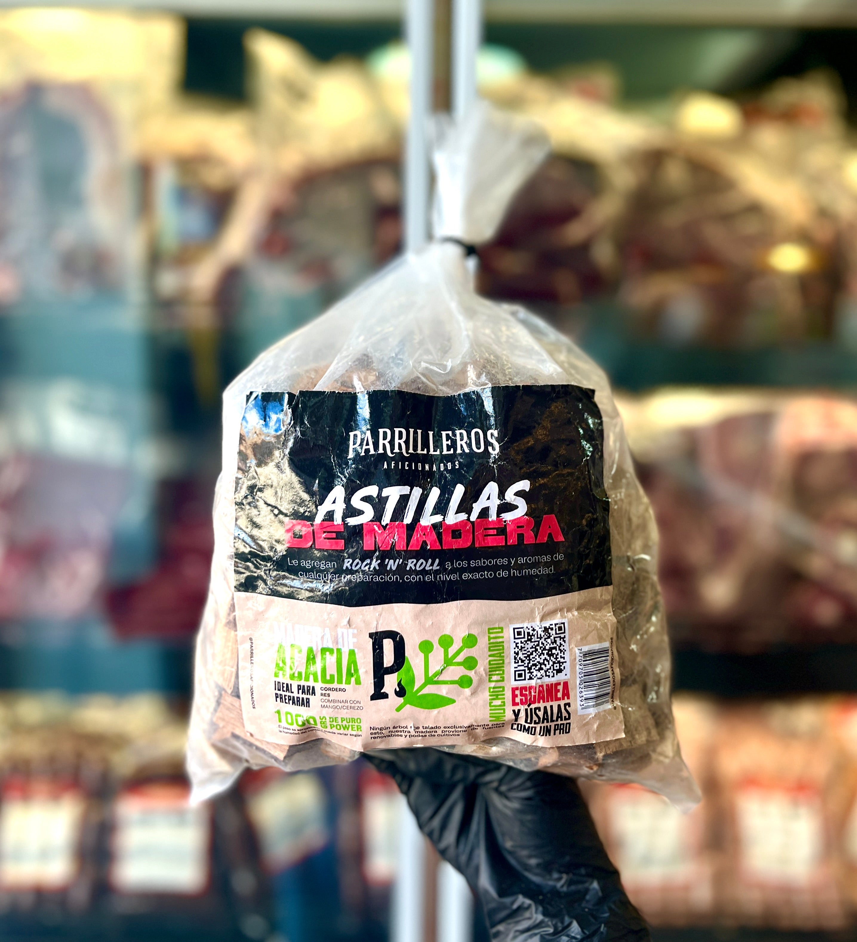 Astillas de madera de acacia x 1000gr