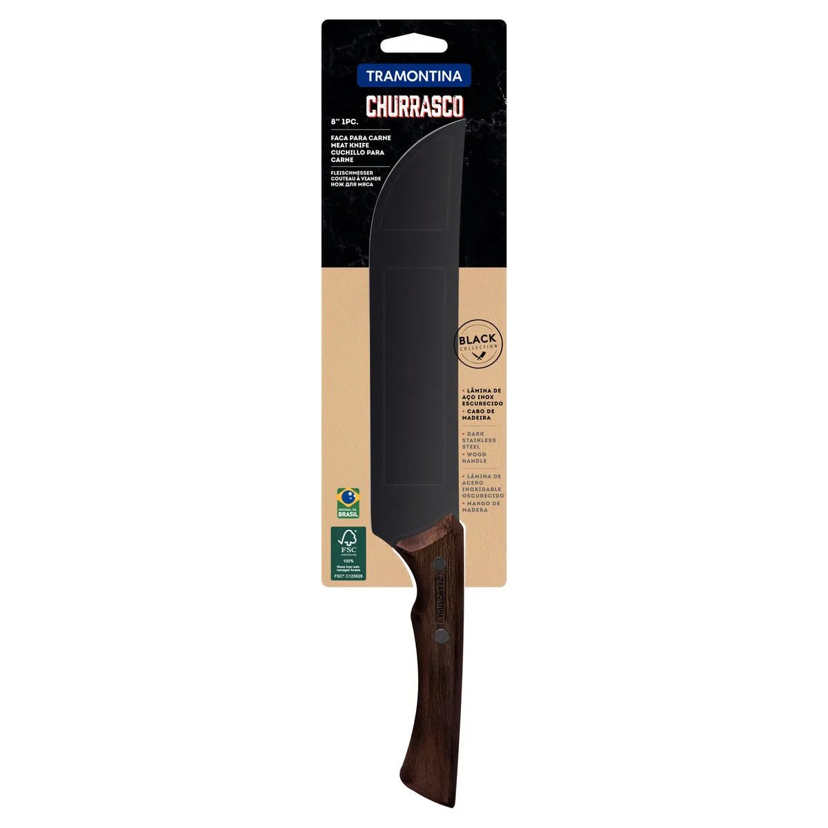Cuchillo Churrasco Carne 8" Tramontina