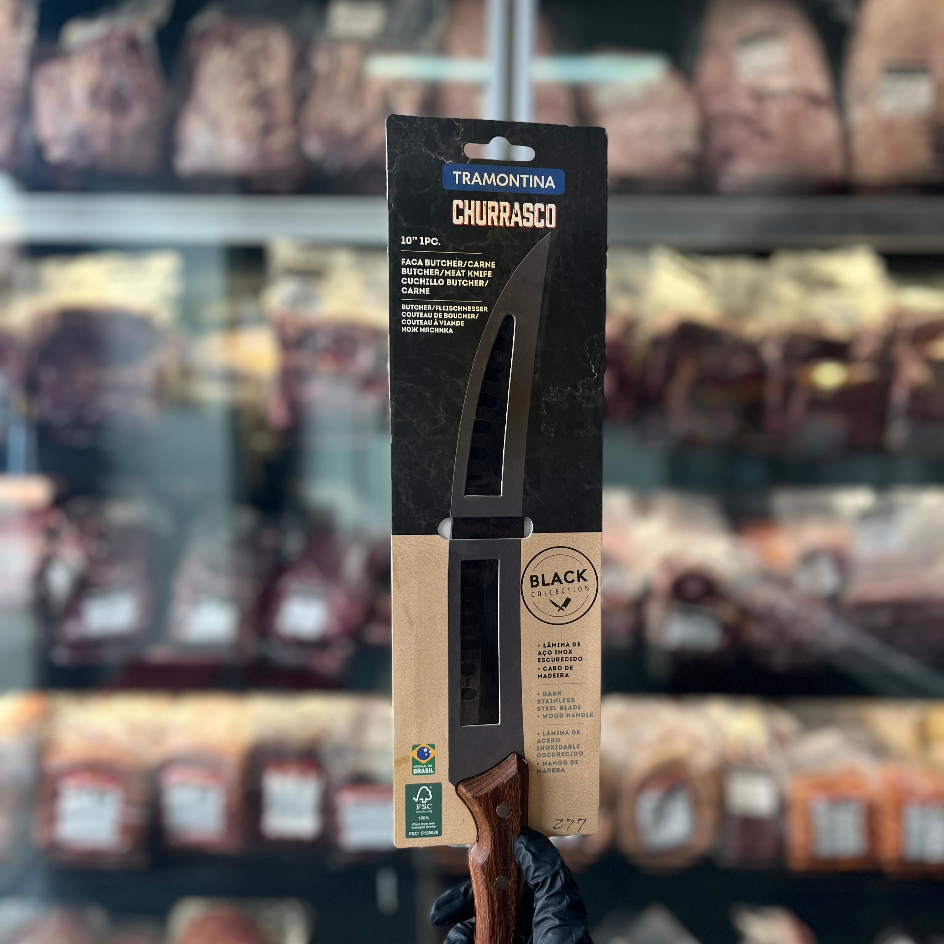 Cuchillo Churrasco Carne 10" Tramontina